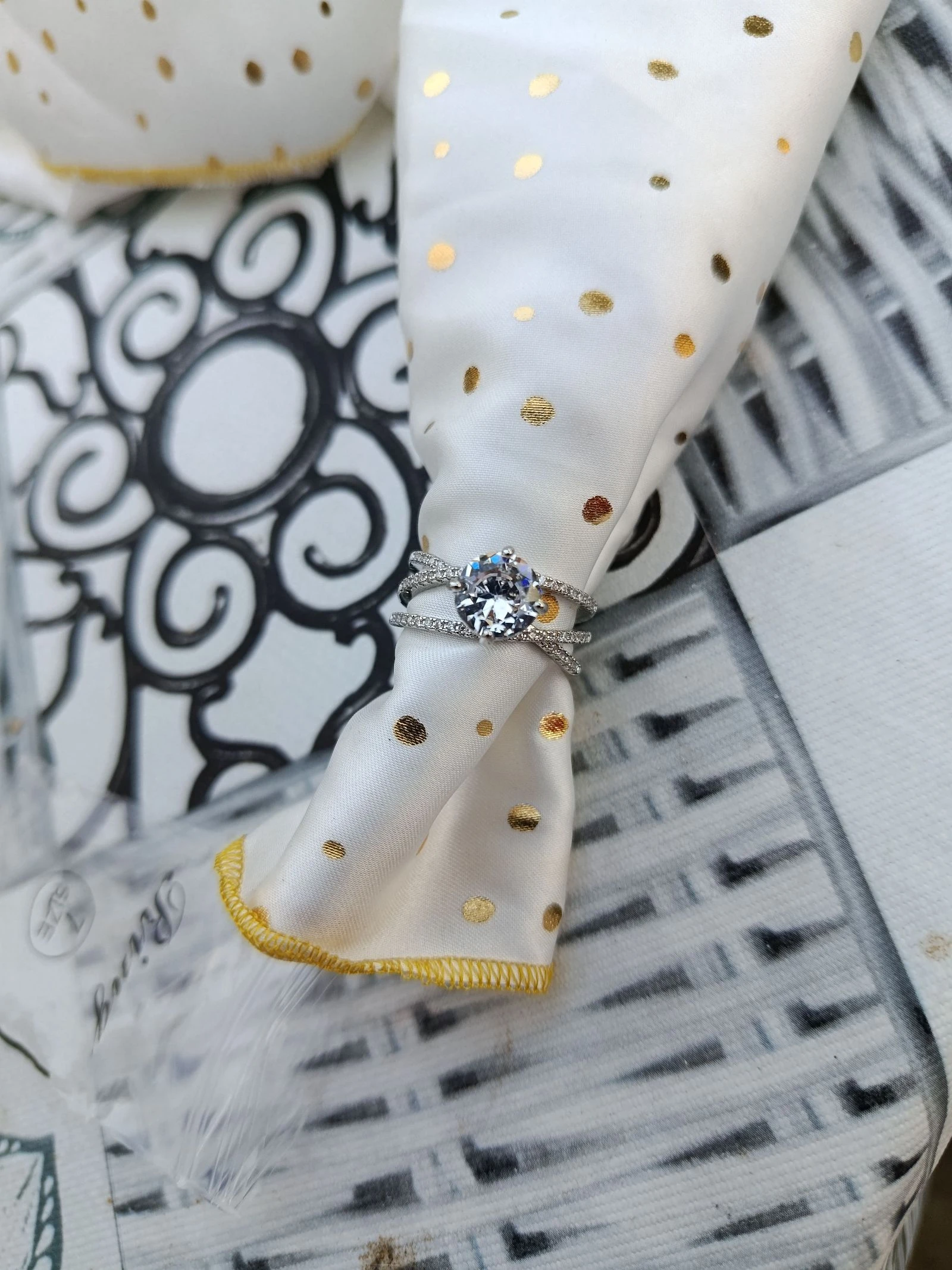 New 7 ring, silver plated – photo 3